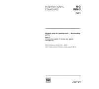 ISO 8526-2:1990, Modular units for machine tools - Workholding pallets - Part 2: Workholding pallets of nominal size greater than 800 mm