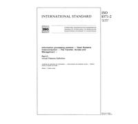 ISO 8571-2:1988, Information processing systems - Open Systems Interconnection - File Transfer, Access and Management - Part 2 : Virtual Filestore Definition