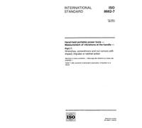 ISO 8662-7:1997, Hand-held portable power tools - Measurement of vibrations at the handle - Part 7: Wrenches, screwdrivers and nut runners with impact, impulse or ratchet action