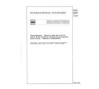 ISO 8687:1987, Cinematography -- Signal-to-noise ratio of 8 mm Type S, 16 mm and 35 mm variable-area photographic sound records -- Method of measurement