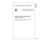 ISO 8775:1988, Aerospace - Gaseous oxygen replenishment connection for use in fluid systems (new type) - Dimensions (Inch series)