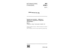 ISO 8780-3:1990, Pigments and extenders - Methods of dispersion for assessment of dispersion characteristics - Part 3: Dispersion using a high-speed impeller mill