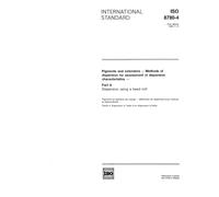 ISO 8780-4:1990, Pigments and extenders - Methods of dispersion for assessment of dispersion characteristics - Part 4: Dispersion using a bead mill