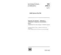 ISO 8781-2:1990, Pigments and extenders - Methods of assessment of dispersion characteristics - Part 2: Assessment from the change in fineness of grind
