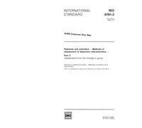 ISO 8781-3:1990, Pigments and extenders - Methods of assessment of dispersion characteristics - Part 3: Assessment from the change in gloss