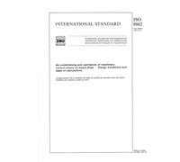 ISO 8862:1987, Air-conditioning and ventilation of machinery control-rooms on board ships -- Design conditions and basis of calculations