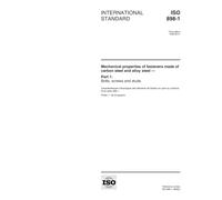 ISO 898-1:1999, Mechanical properties of fasteners made of carbon steel and alloy steel - Part 1: Bolts, screws and studs
