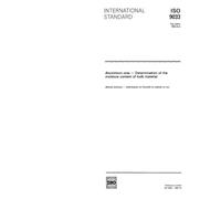 ISO 9033:1989, Aluminium ores -- Determination of the moisture content of bulk material
