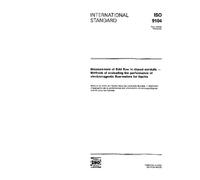 ISO 9104:1991, Measurement of fluid flow in closed conduits - Methods of evaluating the performance of electromagnetic flow-meters for liquids