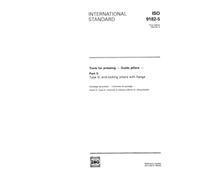 ISO 9182-5:1992, Tools for pressing - Guide pillars - Part 5: Type D, end-locking pillars with flange