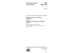 ISO 9241-210:2010, Ergonomics of human-system interaction - Part 210: Human-centred design for interactive systems