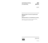 ISO 9276-4:2001, Representation of results of particle size analysis -- Part 4: Characterization of a classification process
