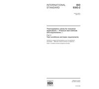 ISO 9393-2:2005, Thermoplastics valves for industrial applications - Pressure test methods and requirements - Part 2: Test conditions and basic requirements