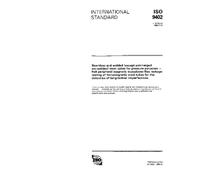 ISO 9402:1989, Seamless and welded (except submerged arc-welded) steel tubes for pressure purposes - Full peripheral magnetic transducer/flux leakage ... the detection of longitudinal imperfections