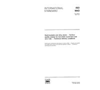 ISO 9443:1991, Heat-treatable and alloy steels - Surface quality classes for hot-rolled round bars and wire rods - Technical delivery conditions