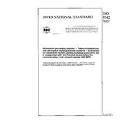 ISO 9542:1988, Information processing systems - Telecommunications and information exchange between systems - End system to Intermediate system ... for providing the connectionless-mode netwo
