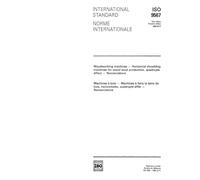 ISO 9567:1989, Woodworking machines -- Horizontal shredding machines for wood wool production, quadruple effect -- Nomenclature
