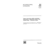ISO 9599:1991, Copper, lead and zinc sulfide concentrates -- Determination of hygroscopic moisture in the analysis sample -- Gravimetric method