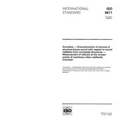 ISO 9611:1996, Acoustics - Characterization of sources of structure-borne sound with respect to sound radiation from connected structures - ... points of machinery when resiliently mounted
