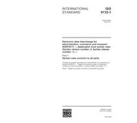 ISO 9735-1:2002, Electronic data interchange for administration, commerce and transport (EDIFACT) - Application level syntax rules (Syntax version ... 1) - Part 1: Syntax rules common to all parts