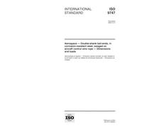 ISO 9747:2000, Aerospace -- Double-shank ball-ends, in corrosion-resistiant steel, swaged on aircraft control wire rope -- Dimensions and loads