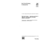 ISO 9808:1990, Solar water heaters - Elastomeric materials for absorbers, connecting pipes and fittings - Method of assessment