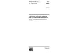 ISO 9886:2004, Ergonomics - Evaluation of thermal strain by physiological measurements