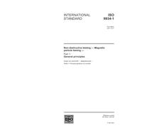 ISO 9934-1:2001, Non-destructive testing - Magnetic particle testing - Part 1: General principles