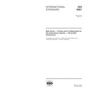 ISO 9981:1998, Belt drives - Pulleys and V-ribbed belts for the automotive industry - PK profile: Dimensions