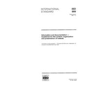ISO 999:1996, Information and documentation -- Guidelines for the content, organization and presentation of indexes