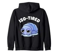 ISO-Cansado Isopod Divertido Roly Poly Pill Bug Humor Sudadera con Capucha