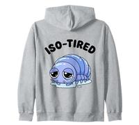 ISO-Cansado Isopod Divertido Roly Poly Pill Bug Humor Sudadera con Capucha