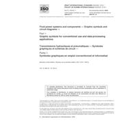 ISO/DIS 1219-1, Fluid power systems and components - Graphic symbols and circuit diagrams - Part 1: Graphic symbols for conventional use and data-processing applications