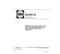 ISO Guide 27:1983, Guidelines for corrective action to be taken by a certification body in the event of misuse of its mark of conformity