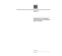 ISO Guide 72:2001, Guidelines for the justification and development of management system standards