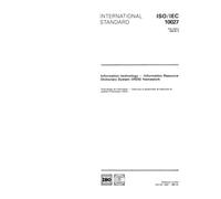 ISO/IEC 10027:1990, Information technology - Information Resource Dictionary System (IRDS) framework