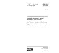 ISO/IEC 10118-2:2000, Information technology -- Security techniques -- Hash-functions -- Part 2: Hash-functions using an n-bit block cipher