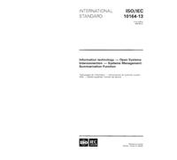 ISO/IEC 10164-13:1995, Information technology - Open Systems Interconnection - Systems Management: Summarization Function