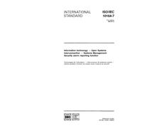 ISO/IEC 10164-7:1992, Information technology - Open Systems Interconnection - Systems Management: Security alarm reporting function