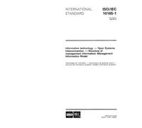 ISO/IEC 10165-1:1993, Information technology - Open Systems Interconnection - Management Information Services - Structure of management information: Management Information Model
