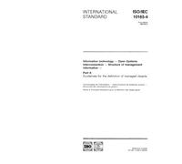 ISO/IEC 10165-4:1992, Information technology - Open Systems Interconnection - - Structure of management information - Part 4: Guidelines for the definition of managed objects