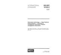 ISO/IEC 10165-5:1994, Information technology - Open Systems Interconnection - Structure of management information: Generic management information