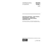 ISO/IEC 10165-7:1996, Information technology - Open Systems Interconnection - Structure of management information: General relationship model