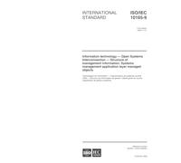 ISO/IEC 10165-9:2000, Information technology -- Open Systems Interconnection -- Structure of management information: Systems management application layer managed objects -- Part 9: