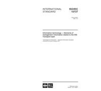 ISO/IEC 10737:1998, Information technology - Elements of management information related to OSI Transport layer