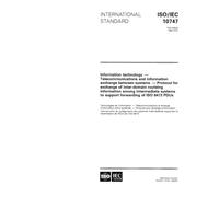 ISO/IEC 10747:1994, Information technology - Telecommunications and information exchange between systems - Protocol for exchange of inter-domain ... to support forwarding of ISO 8473 PDUs