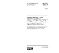 ISO/IEC 10918-4:1999, Information technology -- Digital compression and coding of continuous-tone still images: Registration of JPEG profiles, SPIFF ... compression types and Registration Authorit