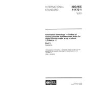 ISO/IEC 11172-1:1993, Information technology - Coding of moving pictures and associated audio for digital storage media at up to about 1,5 Mbit/s - Part 1: Systems