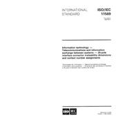 ISO/IEC 11569:1993, Information technology - Telecommunications and information exchange between systems - 26-pole interface connector mateability dimensions and contact number assignments