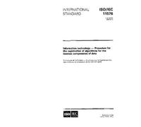 ISO/IEC 11576:1994, Information technology - Procedure for the registration of algorithms for the lossless compression of data